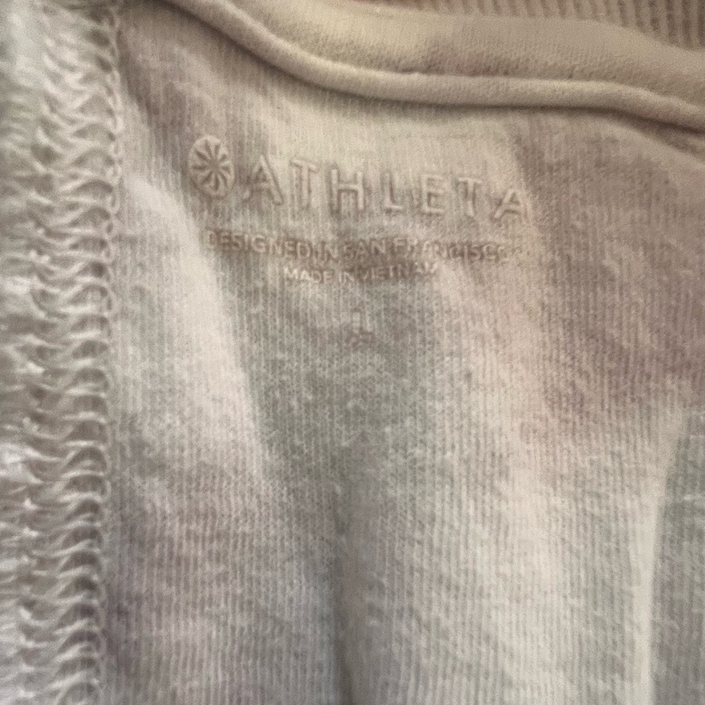 Athleta Sundown Soft Dusty Pink Tie-Dye Crewneck Sweatshirt - Women’s Large - Picture 5 of 9